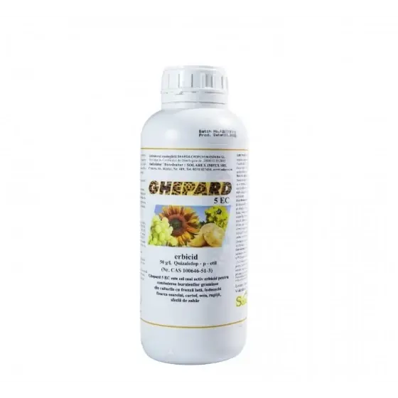 Vezi acum Erbicid Ghepard 5 EC, 5 l, Sharda, quizalofop-p-etil, buruieni monocotiledonate