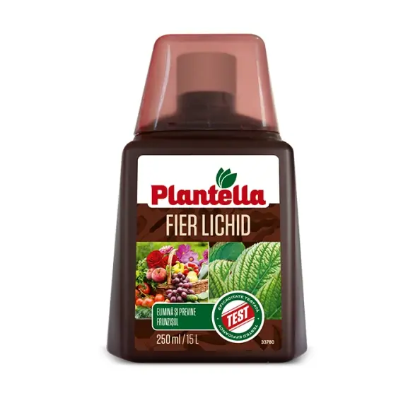 Ingrasamant mineral fier lichid, 250 ml, Plantella, plante ornamentale, pomi fructiferi Cel mai vândut