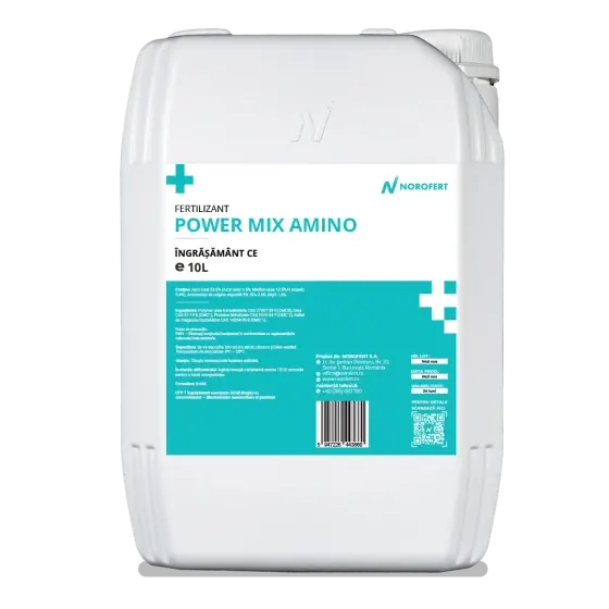 Ingrasamant POWER MIX AMINO, 10 l, Norofert, anorganic, lichid Ofertă exclusivă