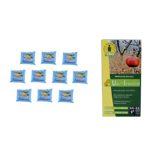 Pachet tratament iarna/primavara Sulfat de cupru, 10 kg + Meritus Oil Duo Pack Plată sigură