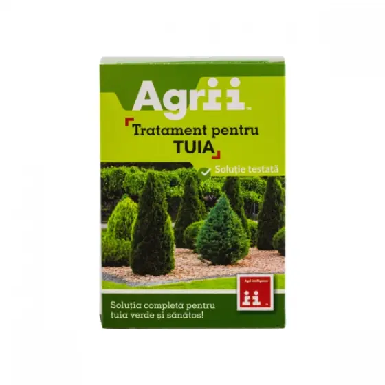 Pachet fungicid insecticid nutritie 6 produse pentru ingrijire tuia Agrii pack, 10 litri apa Retur ușor