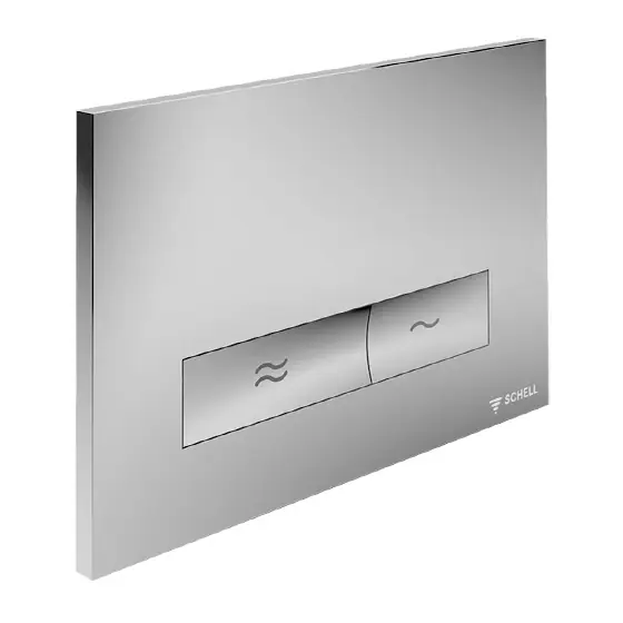 Retur gratuit Placa Actionare Wc Montus Konkav Cromat Mat, Schell