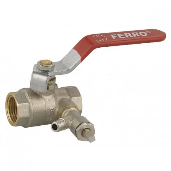 Robinet Bila 6/4" Cu Golire/Aerisire Si Racord De Drenaj, Ferro Cumpără online