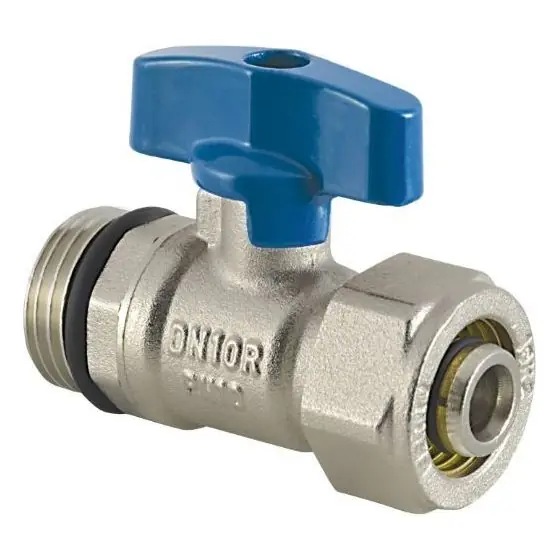 Comandă acum Robinet Bila 1/2" Ext - 16X2 Fluture Albastru, Ferro