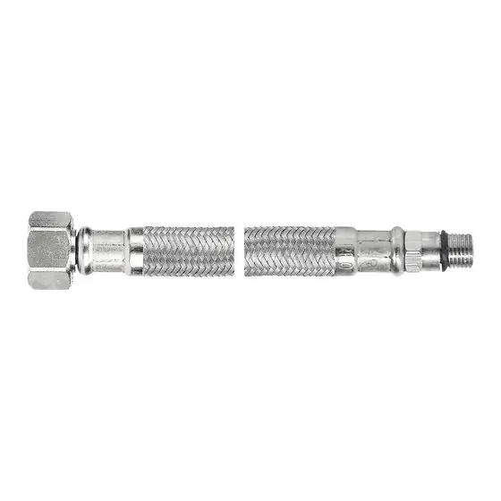 Reducere Racord Baterie Inox Scurt 3/8"-40Cm, Ferro