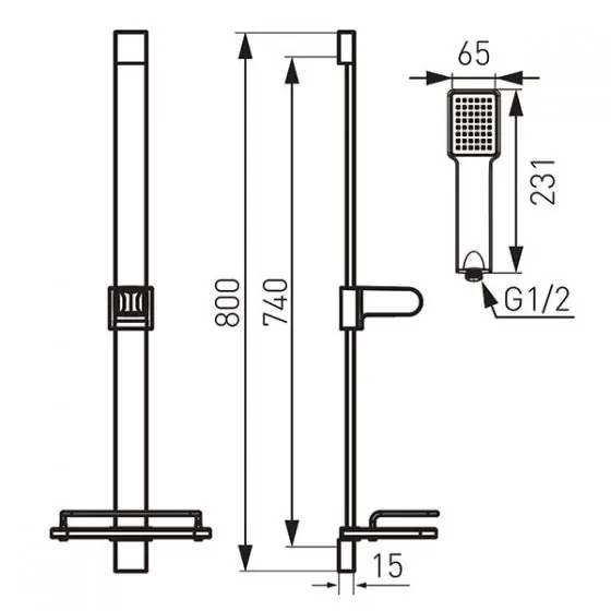 Set Dus Quadro, Ferro Preț mic