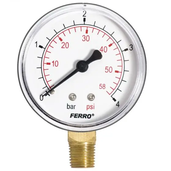 Manometru Radial 4 Bar 1/4", Ferro Doar azi