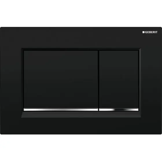 Placa Act.Wc Sigma30 Dual Flush Negru/Crom, Geberit Super ofertă