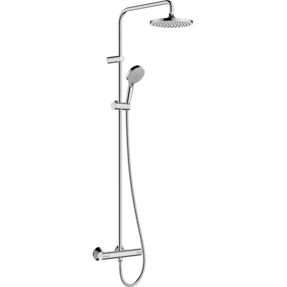 Coloana Dus Cu Termostat Crom, Hansgrohe Vernis Blend 200 Preferatul clienților