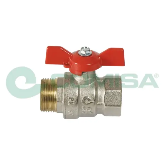 Robinet Bila Cu Presetupa Dubla 1/2" I-E Fluture Pn40 - Rosu, Comisa Ofertă de sezon