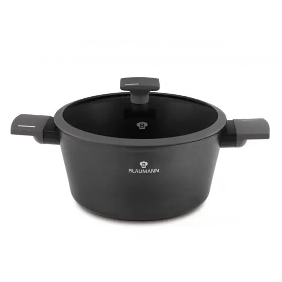 Cratiță cu capac, 24 cm, Anthracite Collection - BL-3976 Ultima șansă