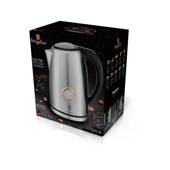 Ofertă exclusivă Fierbător electric cu termometru 1,7L, din inox - BH/9073