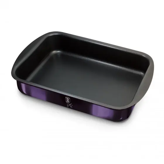 Ofertă limitată Tavă rotundă pentru friptură, 35*27 cm, mov - BH/6797A