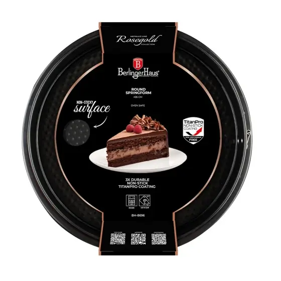 Retur ușor Formă rotundă cu inel detașabil, 26*6,8 cm, rose gold - BH/8696