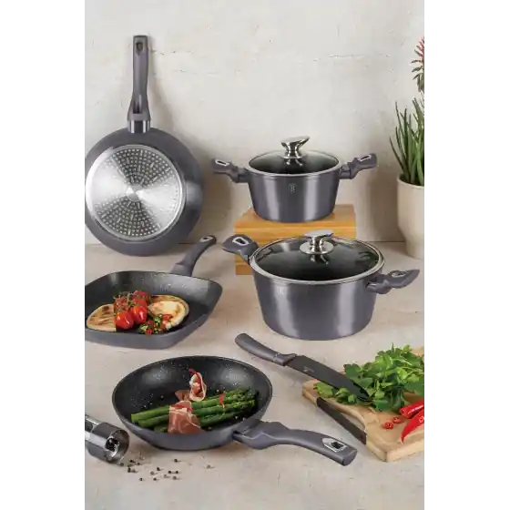 Plată securizată Cratiță cu capac, 24 cm, Metallic Line Carbon Pro Edition - BH/6893N
