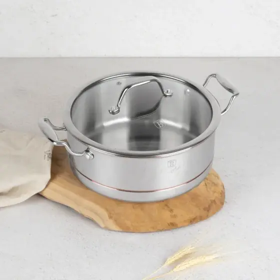 Preț promoțional Cratiță cu capac, 24 cm, Copper Touch Collection - BH/8815