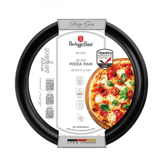 Comandă acum Tavă pentru pizza, 32 cm, albastru mat - BH/8701