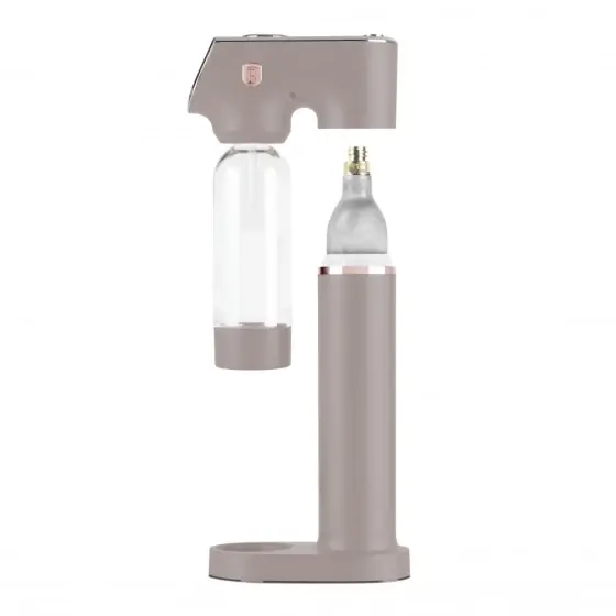 Aparat de sifon cu 2 sticle și barometru, taupe mat - BH/8558 Noutate