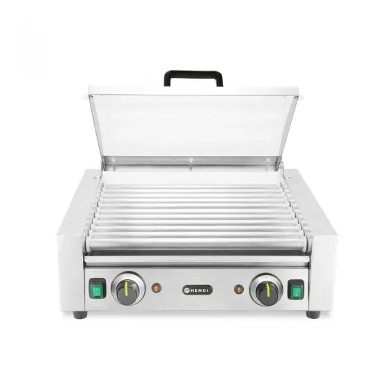 Cel mai bun preț Grill rola Hendi cu capac, 11 role, 220-240V/980W, 566x527x(H)259mm