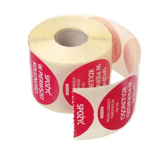 Sticker reutilizabil pt siguranta alimentelor - #USE BY", HENDI, 500 buc. pe rola, 500 buc., 50x100mm RO - BG - EN Cel mai bun preț