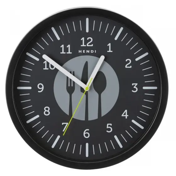 Ceas de perete HENDI, negru, ⌀356x(H)45mm Comandă acum