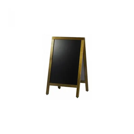 Tabla afisaj stradal pentru restaurante/cafenele, 2 fete, Hendi, rama lemn, 70x120 cm Ultima șansă