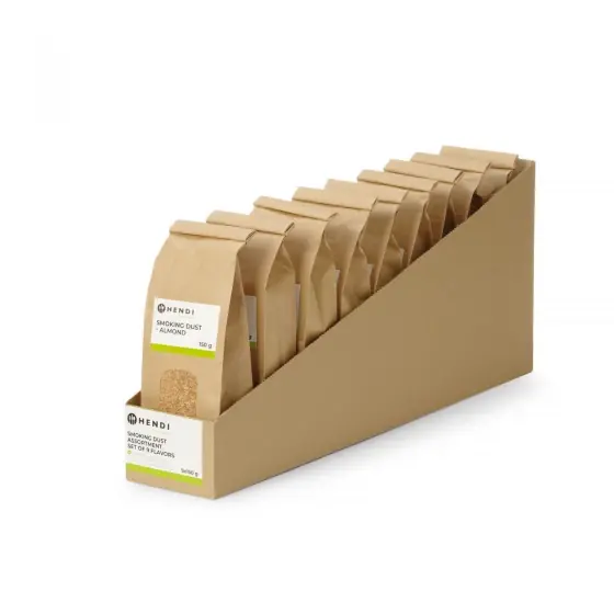 Reducere specială Aschii aromatice pentru afumat 9 arome Hendi, 9x150 grame