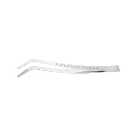 Penseta alimentara cu varf curbat si maner profilat, otel inoxidabil, Hendi, (L)240 mm Livrare rapidă