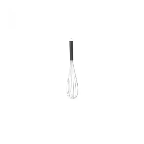 Reducere extra Tel bucatarie tip French, 8 fire rigide si groase din inox, cu maner nylon, 30 cm, Hendi