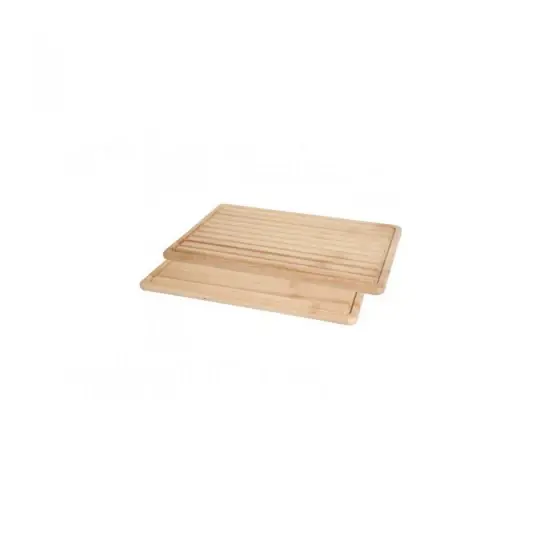 Tocator masiv din lemm frasin, GN1/1, cu 2 fete pentru tocat: paine si alimente, 530x325x(H)18 mm, Hendi Expediere rapidă