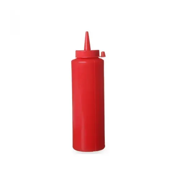 Sticla dispenser 0.20 lt, 50x(H)185 mm, polietilena, rosu, Hendi Nu rata