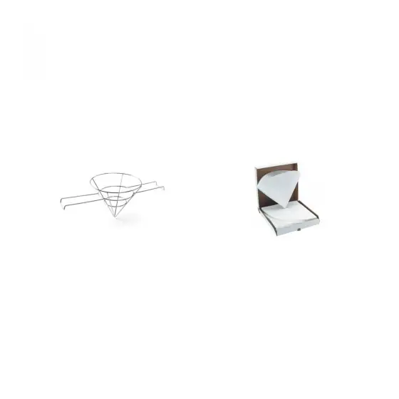 Cel mai vândut Suport filtru grăsime inox + Filtre ulei friteuză (50 buc)