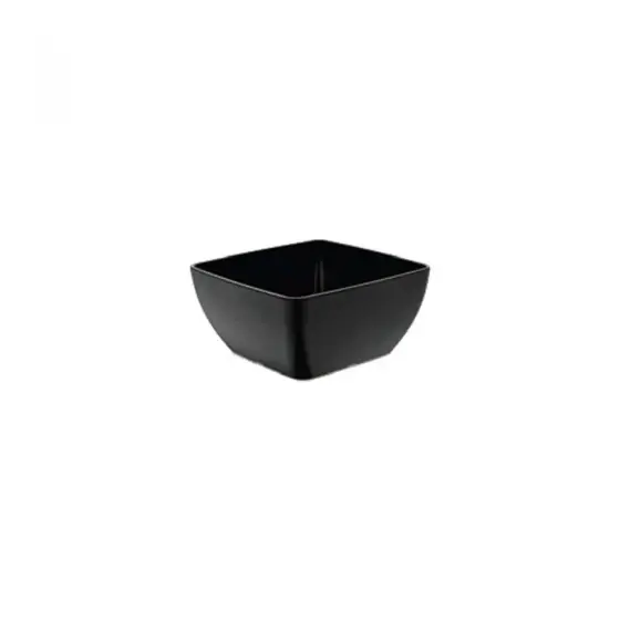 Cumpără online Bol pătrat din melamină, negru, 250x250x(h)120mm Fine Dine