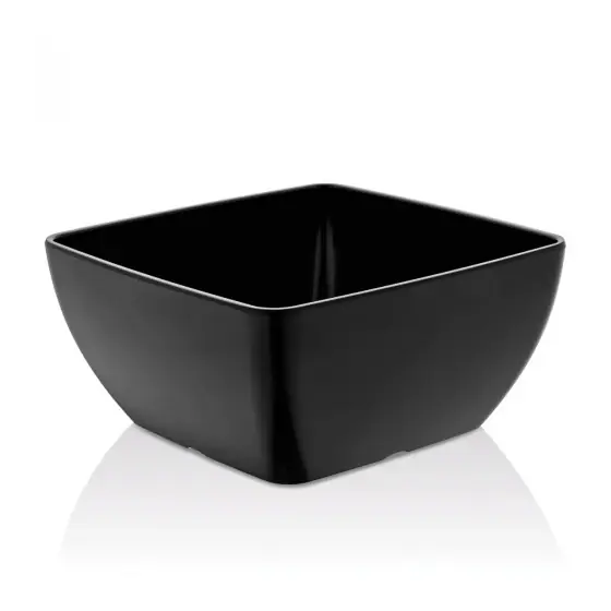 Reduceri Bol pătrat din melamină negru, 190x190x(h)90 mm