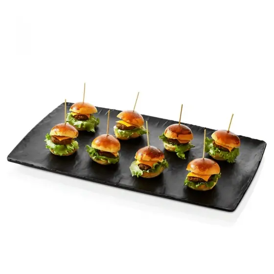 Platou melamină Rock, negru, GN 1/2, 265x325mm Fine Dine Cumpără acum