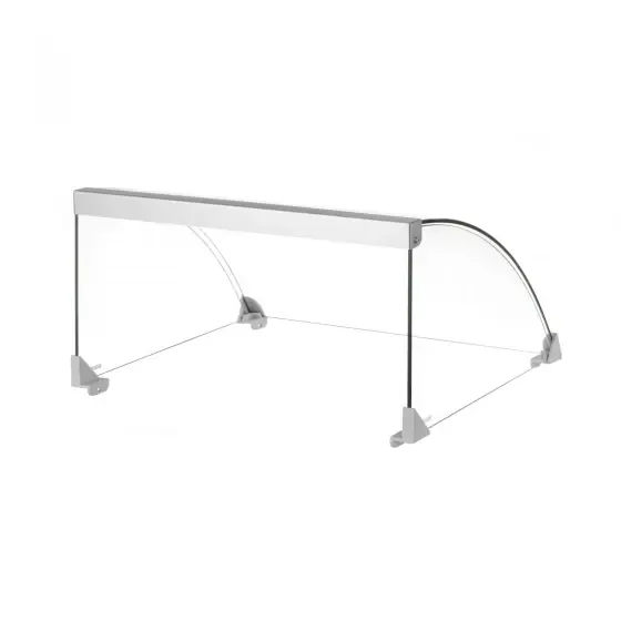 Reducere de preț Cupola de sticla pentru grill-urile pentru carnati, cu 9 role (268605), 470x401x(H)250mm