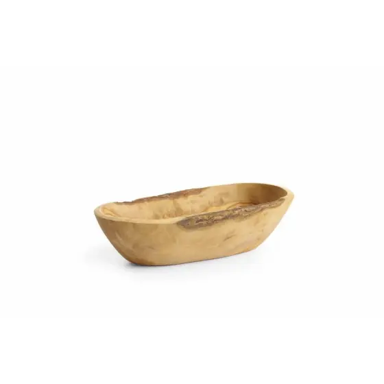 Bol din lemn de maslin alungit, HENDI, 205x95x(H)50mm Super ofertă