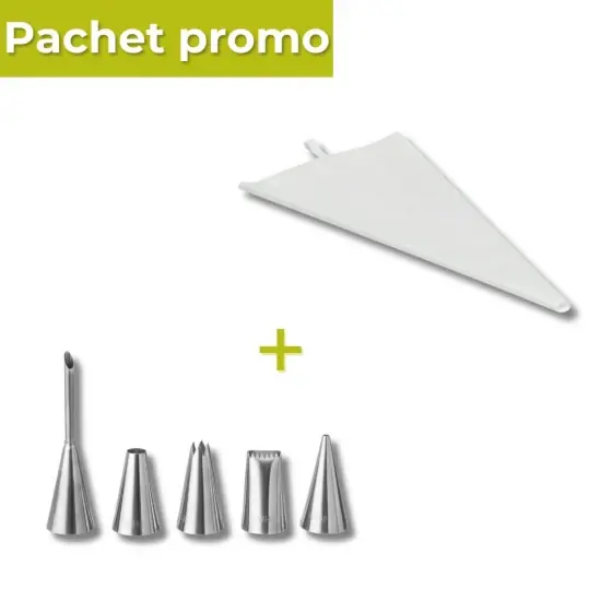Cumpără acum Pachet Pos ornare 35cm set 2 buc + Set 5 varfuri decorare inox