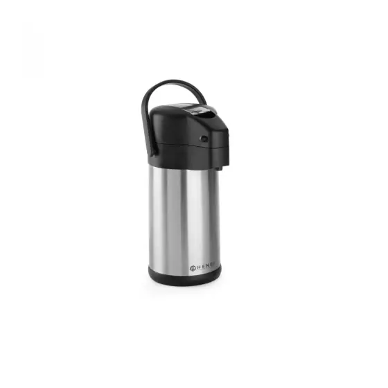 Termos cu pompa, 3 lt, 17.1x(H) 37.3 cm, pereti dubli inox, Hendi Calitate înaltă
