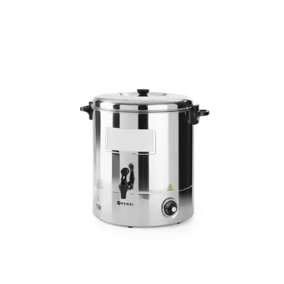Cel mai vândut Boiler pentru bauturi fierbinti 30 lt, inox, termostat 0-100 gr C, 2200W, Hendi, 520x(H)500 mm, temperatura ajustabila de pana la 100 C, capac reversibil