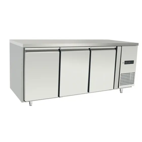 Ofertă de sezon Masa frigorifica 3 usi, fara rebord, Arktic, Profi Line, GN 1/1, 420L, 230V/600W, 1795x700x(H)839mm