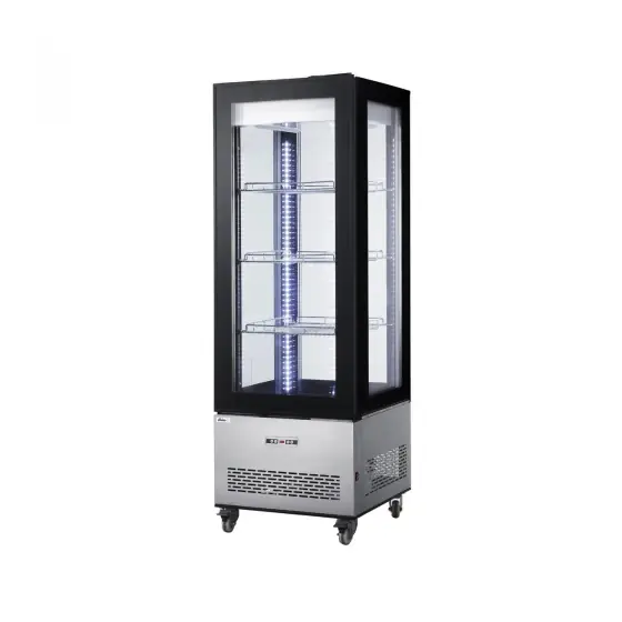 Reducere extra Vitrina frigorifica de prezentare interval temp. 2?/6?C, 500 W, corp inox, ARKTIC by Hendi, 850x650x(H)1908 mm, Clasa energetica C