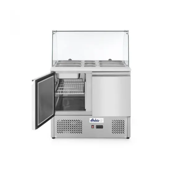 Reduceri Masa rece cu 2 usi profesionala si afisaj 300 L ARKTIC by Hendi 2 rafturi 335x570 mm incluse interval temperatura -2/+8 gr C 310 W