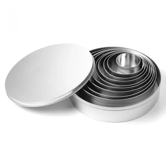 Discount Set 9 forme rotunde pentru taiere aluat, Hendi, Inox