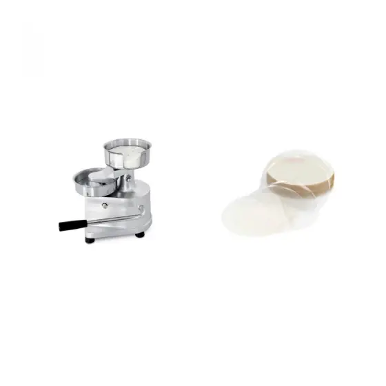 Doar azi Pachet Presa hamburger 130mm + Separatoare set 1255 buc
