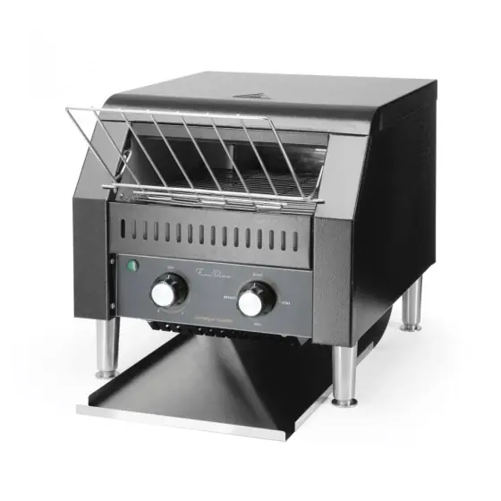 Ofertă Toaster/prajitor de paine tip tunel dublu, Fine Dine, negru, 230V/2240W