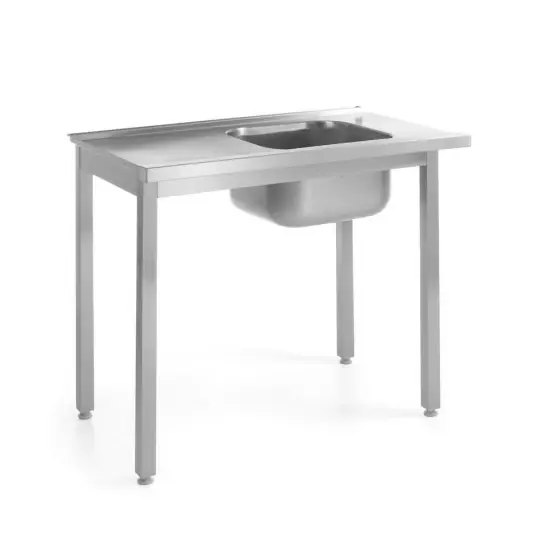 Expediere rapidă Masa intrare pentru masina de spalat vase, pregatita pentru asamblare, HENDI, Kitchen Line, Dreapta, 1000x600x(H)850mm