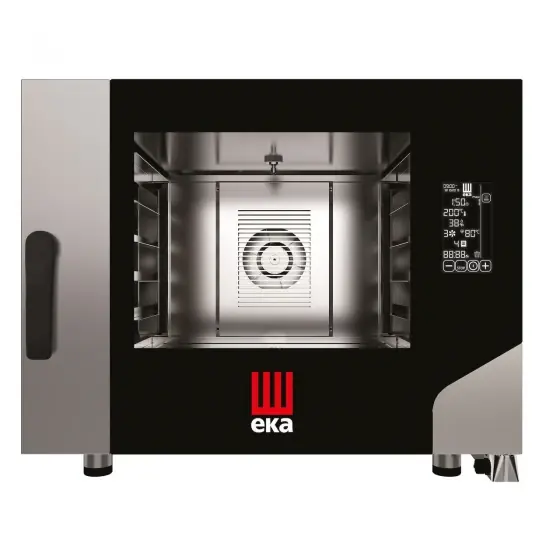 Cuptor patiserie Millennial Black Mask Bakery, 4× 600×400 mm – controlat electronic, electric, Eka, 400V/7800W, 850x1035x(H)700mm Super ofertă