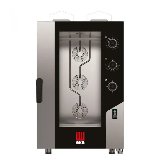 Cuptor pe gaz cu convectie cu abur Millennial Smart Gastro, 11× GN 1/1, Tecnoeka, 230V/700W, 17500kW, 730x855x(H)1231mm Ofertă specială