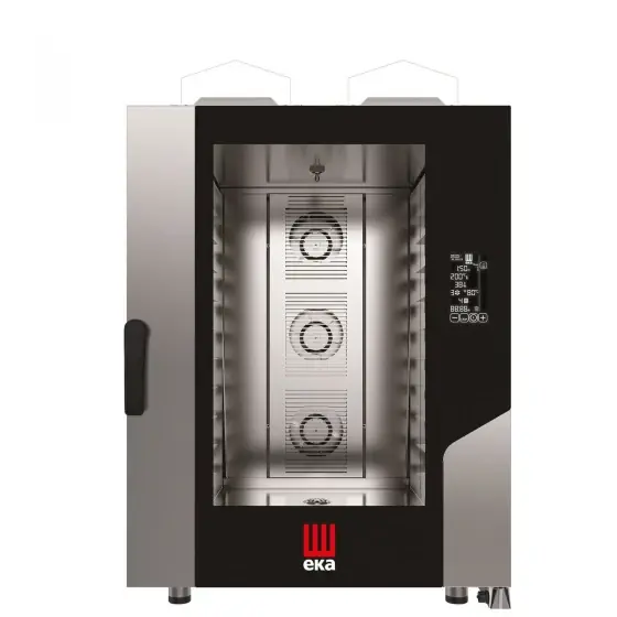 Cuptor pe gaz cu abur cu convectie Millennial Black Mask Bakery, 16 tavi 600x400 mm Tecnoeka, 230V/700W, 18kW, 850x1035x(H)1231mm Retur gratuit